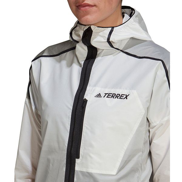 Grey Women's Adidas AGR Windbreaker Jackets | 7639528-QB