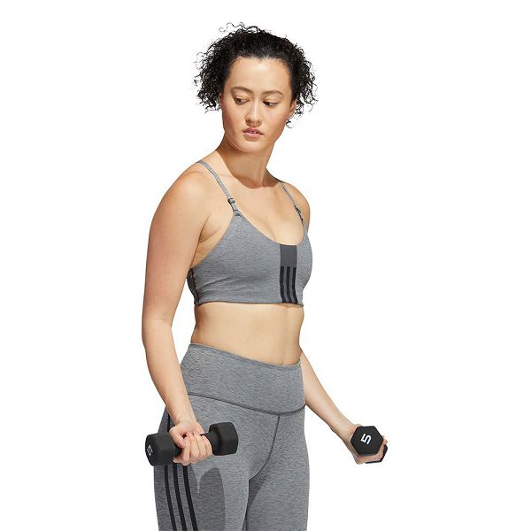 Grey Women's Adidas Aero Impact Sports Bra | 5698203-VJ