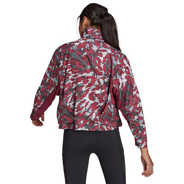 Grey Women's Adidas Fast Aop Jackets | 0754691-UB