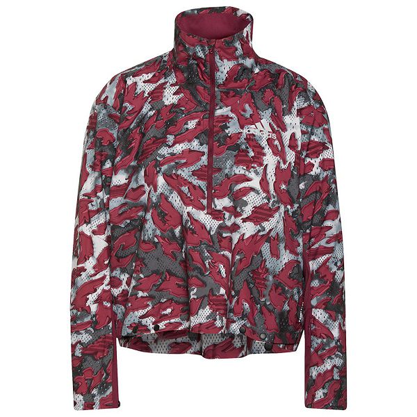 Grey Women's Adidas Fast Aop Jackets | 0754691-UB