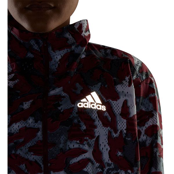 Grey Women's Adidas Fast Aop Jackets | 0754691-UB