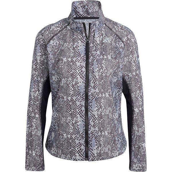 Grey Women's Adidas Fast Aop Jackets | 3751962-OY