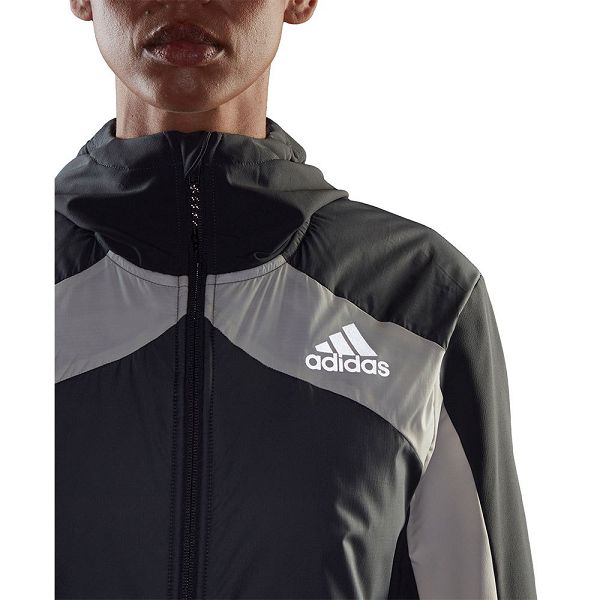 Grey Women's Adidas Marathon Jackets | 9534670-IV