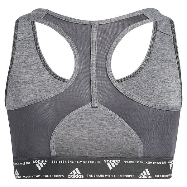 Grey Women's Adidas Power MS Sports Bra | 4368521-CF