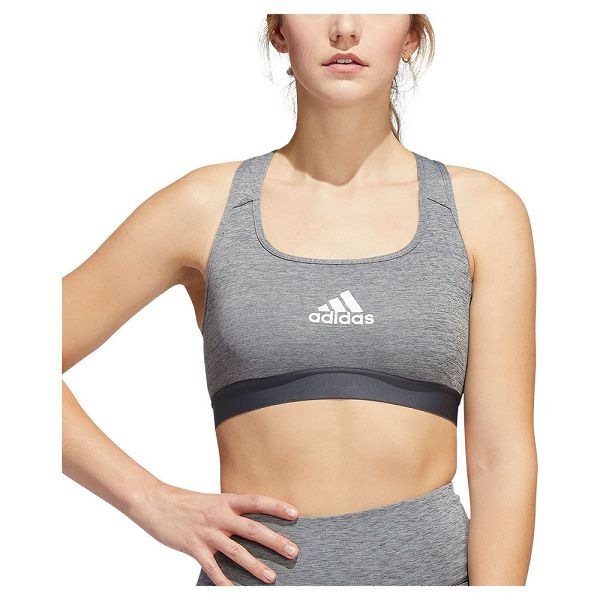 Grey Women\'s Adidas Power MS Sports Bra | 4368521-CF