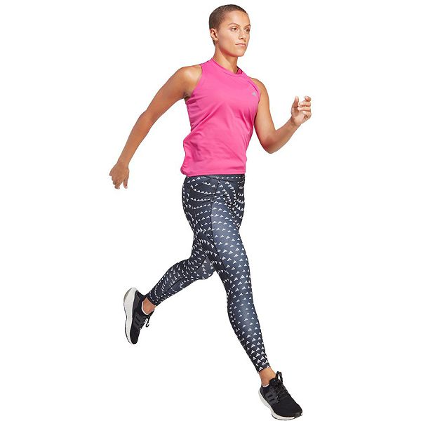 Grey Women's Adidas Run Ess 7/8 Leggings | 3402195-WV