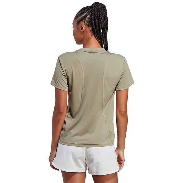 Grey Women's Adidas Run It Short Sleeve T Shirts | 5782906-JV