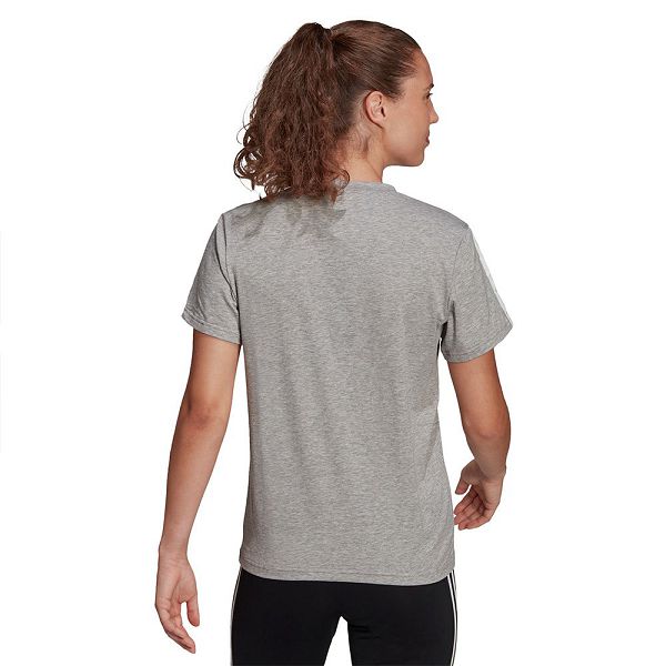 Grey Women's Adidas TC Short Sleeve T Shirts | 0328541-LG