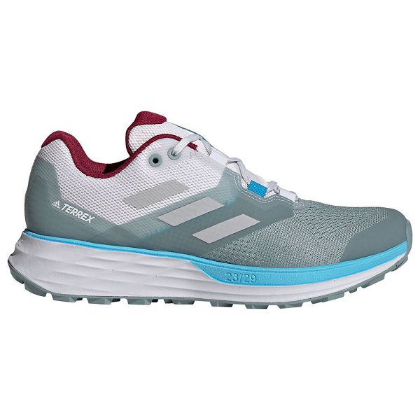 Grey Women\'s Adidas Terrex Two Flow Trail Running Shoes | 3210745-NQ