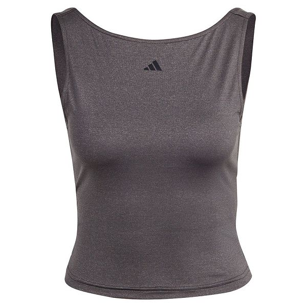 Grey Women\'s Adidas Yoga St Cro Tk Sports Bra | 6981540-QF