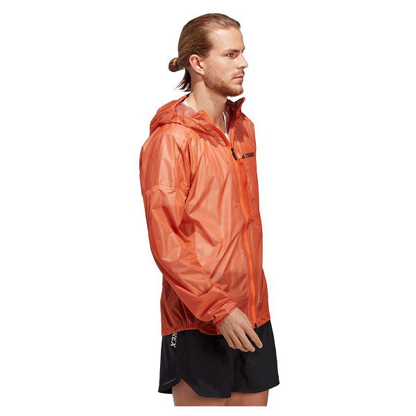 Orange Men's Adidas Agr Rain Jackets | 9463725-HN