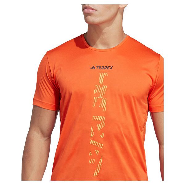 Orange Men's Adidas Agr Short Sleeve T Shirts | 6578193-KS