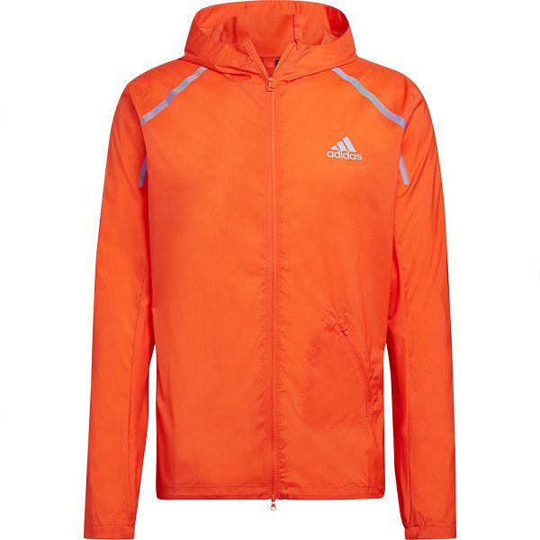 Orange Men's Adidas Marathon Jackets | 0315689-FA