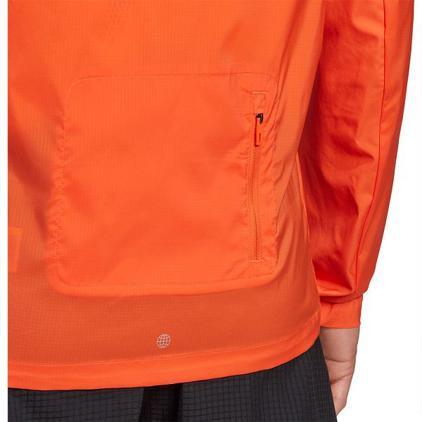 Orange Men's Adidas Marathon Jackets | 0315689-FA