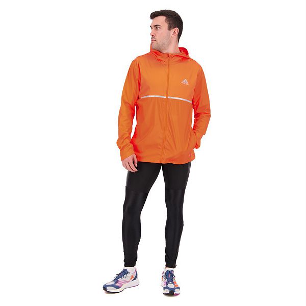 Orange Men\'s Adidas Own The Run Jackets | 2736480-QH