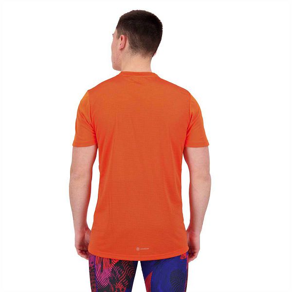 Orange Men's Adidas Own The Run Short Sleeve T Shirts | 5419706-BQ