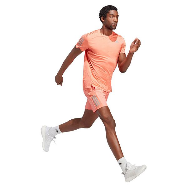 Orange Men's Adidas Own The Run Short Sleeve T Shirts | 6032981-JG