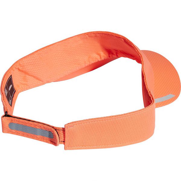 Orange Men's Adidas Run AR Visor Caps | 5914386-DE