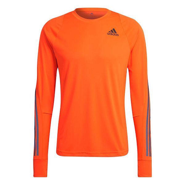 Orange Men\'s Adidas Run Icon Full Reflective 3 Stripes Long Sleeve T Shirts | 5483017-AS