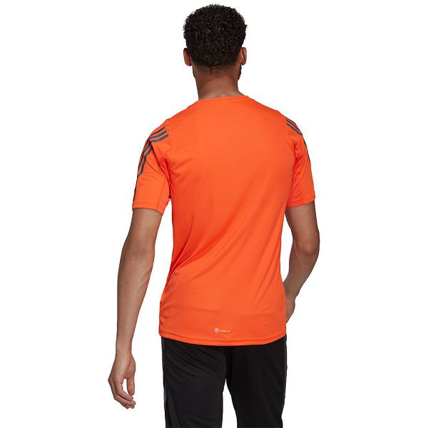 Orange Men's Adidas Run Icon Short Sleeve T Shirts | 6842017-NF