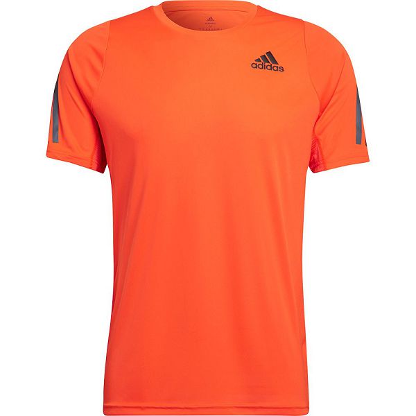 Orange Men's Adidas Run Icon Short Sleeve T Shirts | 6842017-NF