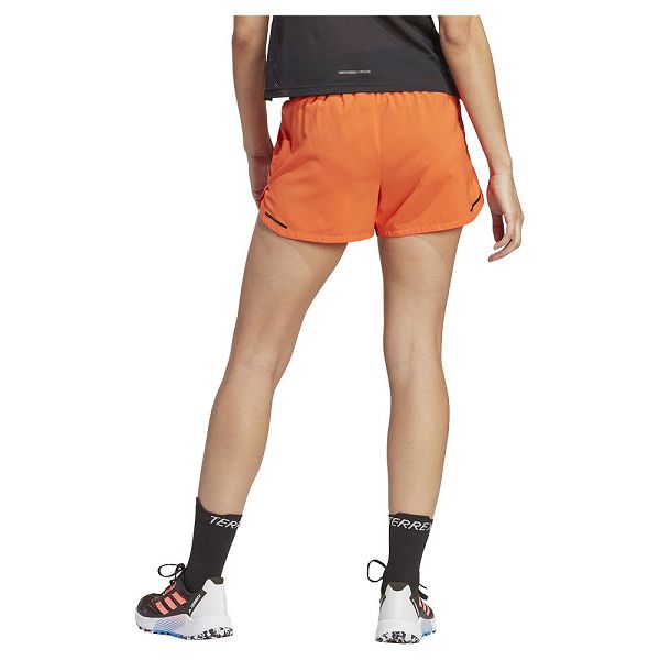 Orange Women's Adidas Agr 3´´ Shorts Pants | 4957183-ZG