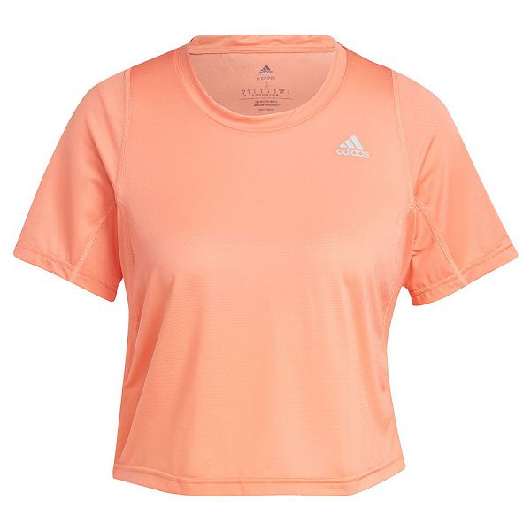 Orange Women's Adidas Fast Crop Short Sleeve T Shirts | 2758091-NK