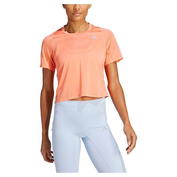 Orange Women\'s Adidas Fast Crop Short Sleeve T Shirts | 2758091-NK