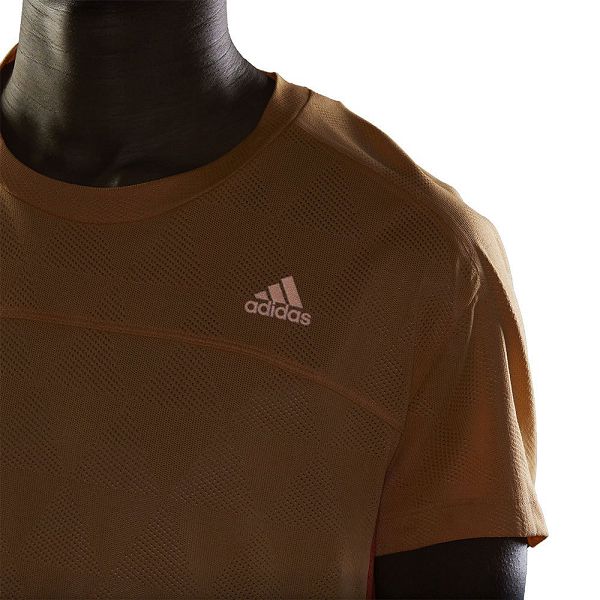 Orange Women's Adidas Heat.RDY Running Short Sleeve T Shirts | 2587463-VU