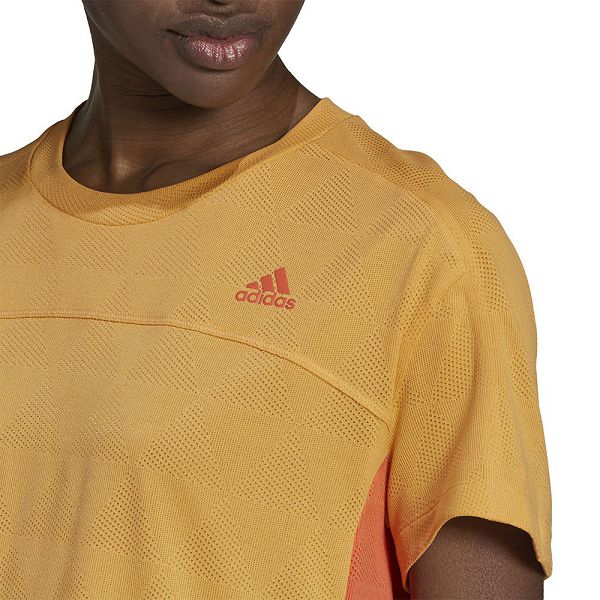 Orange Women's Adidas Heat.RDY Running Short Sleeve T Shirts | 2587463-VU