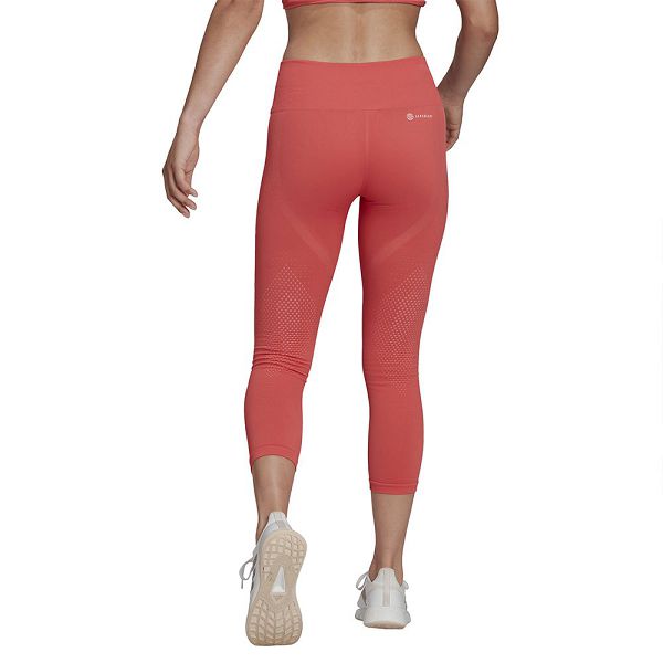 Orange Women's Adidas SML 7/8 Leggings | 5639784-RE