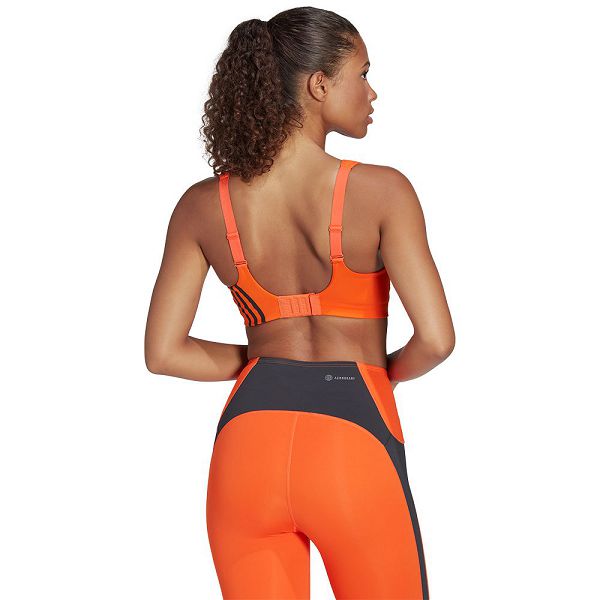 Orange Women's Adidas Tlrd Impact High-Support Top Sports Bra | 2107986-IZ