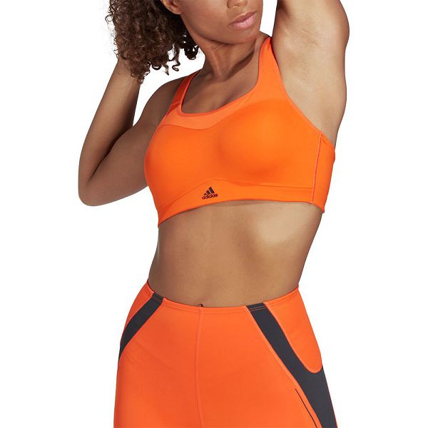 Orange Women\'s Adidas Tlrd Impact High-Support Top Sports Bra | 2107986-IZ