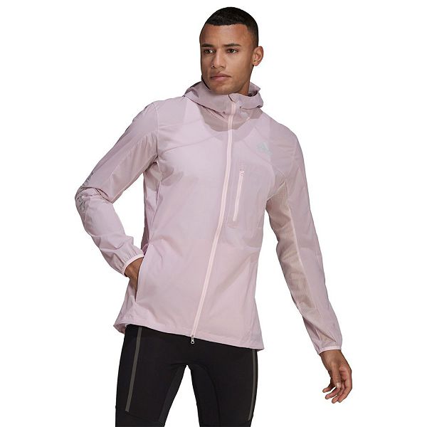 Pink Men\'s Adidas Marathon Adizero Jackets | 1048972-QX