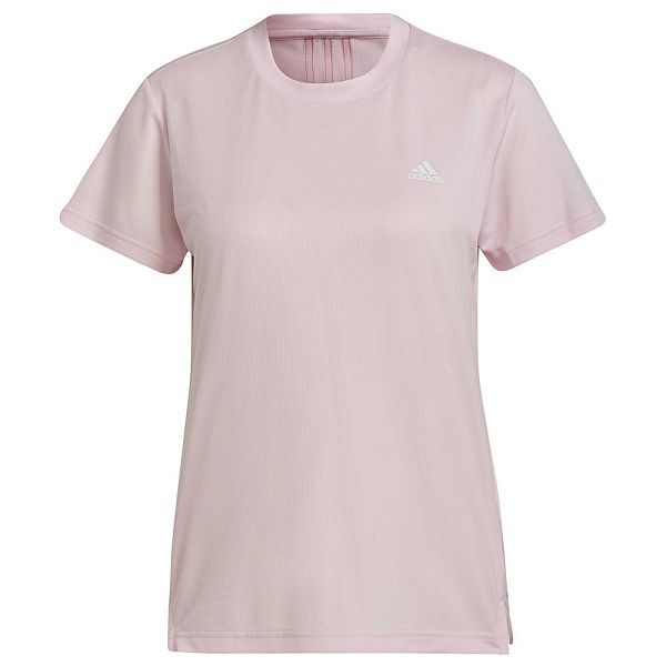 Pink Women's Adidas 3 Stripes Short Sleeve T Shirts | 7986021-KU