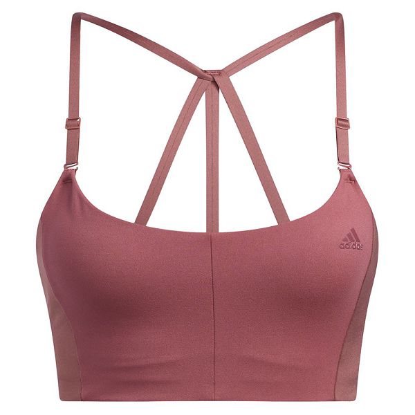 Pink Women's Adidas 4E 3 Stripes Sports Bra | 1975034-DN