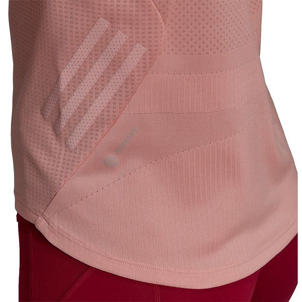 Pink Women's Adidas Adizero Short Sleeve T Shirts | 7256408-VE