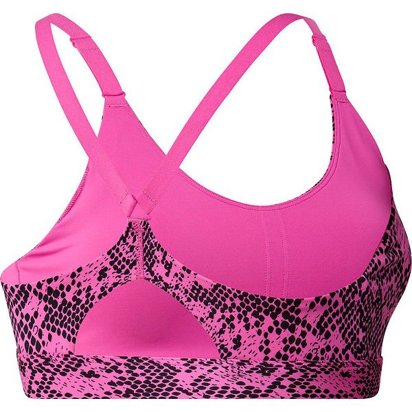 Pink Women's Adidas Aerimt Ls Aop Sports Bra | 4602185-KY