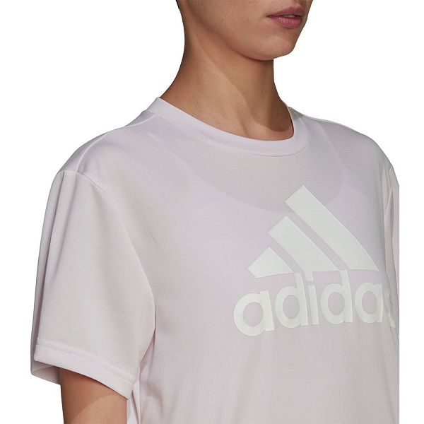 Pink Women's Adidas BL Boyf Short Sleeve T Shirts | 2051643-NL