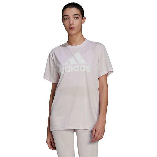 Pink Women\'s Adidas BL Boyf Short Sleeve T Shirts | 2051643-NL