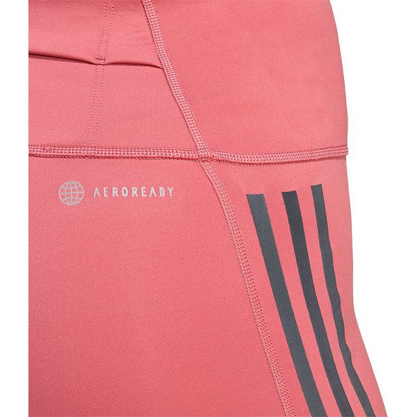 Pink Women's Adidas Dailyrun 3S 7/8 Leggings | 7921835-GV