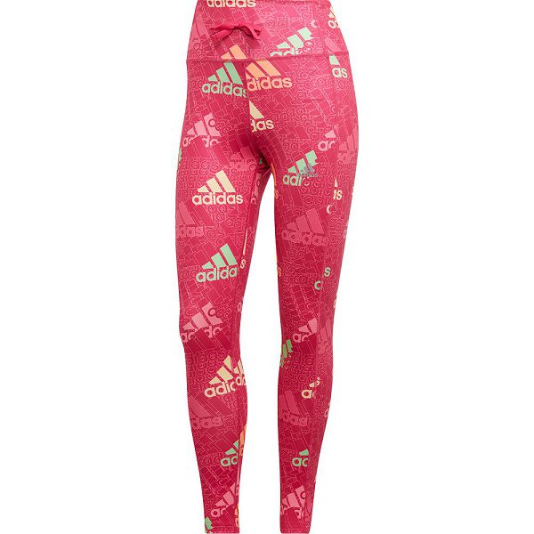 Pink Women's Adidas Essentialsnd Love 7/8 Leggings | 4013572-VL