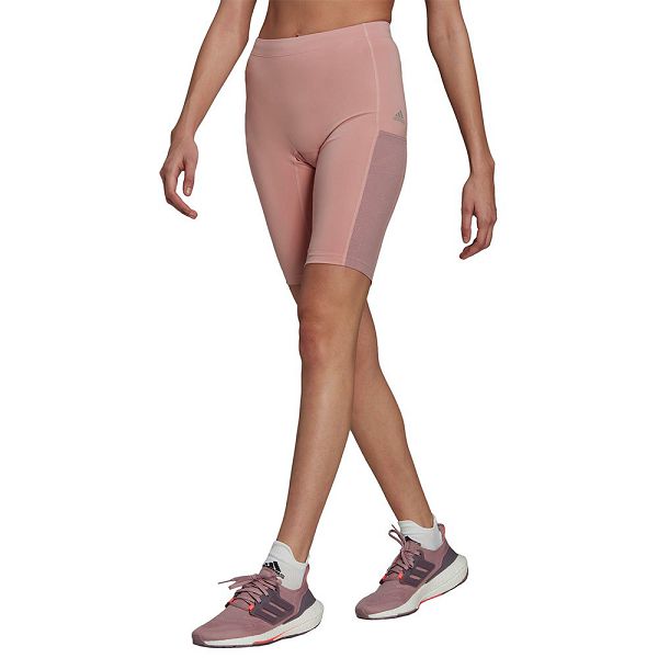 Pink Women\'s Adidas Fastimp Lace BT Short Leggings | 6439512-XV