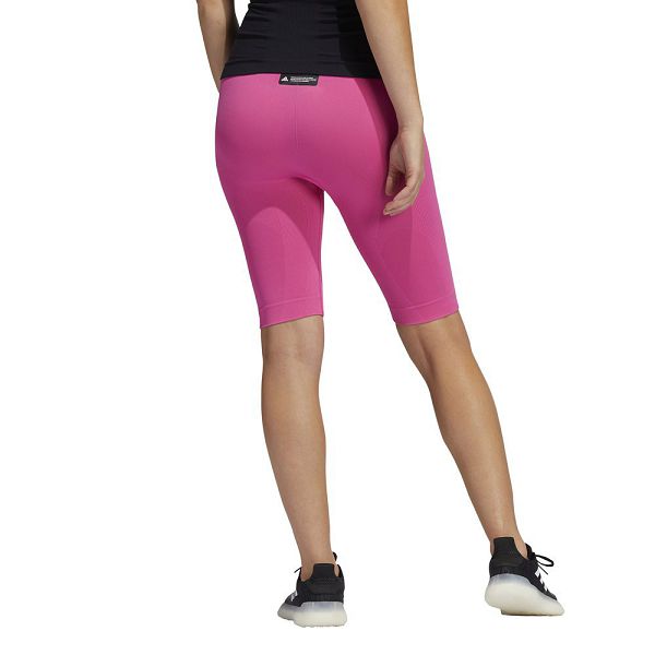 Pink Women's Adidas Formotion Sculpt Biker Short Leggings | 0497361-AI