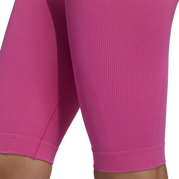 Pink Women's Adidas Formotion Sculpt Biker Short Leggings | 0497361-AI