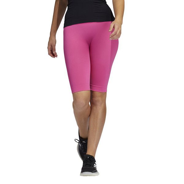 Pink Women\'s Adidas Formotion Sculpt Biker Short Leggings | 0497361-AI