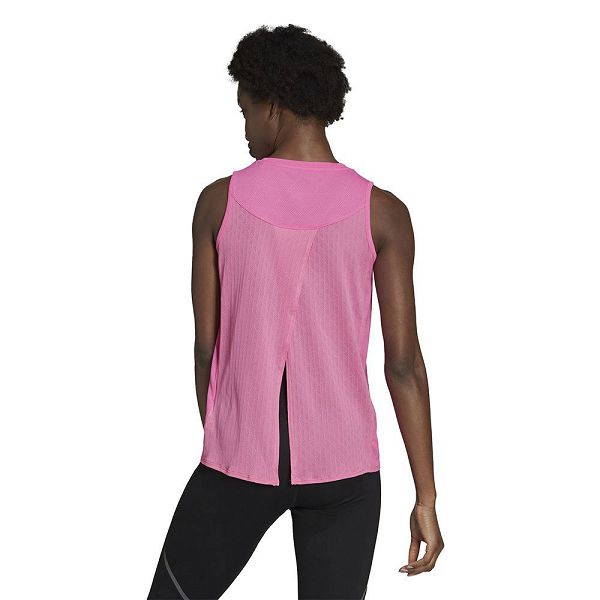 Pink Women's Adidas HeatReady Running Sleeveless T Shirts | 0395216-IQ