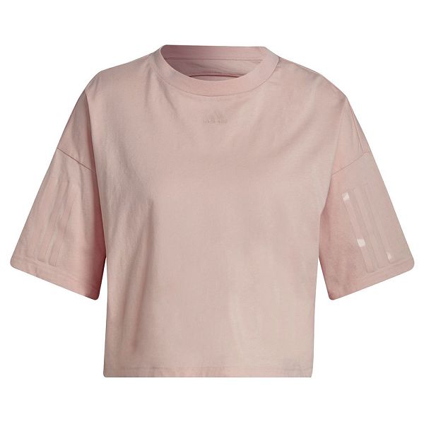 Pink Women's Adidas In Season Creation Short Sleeve T Shirts | 4837291-VI