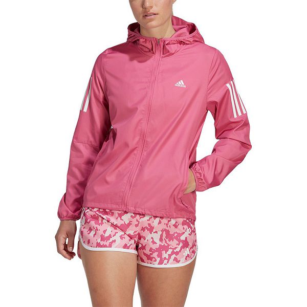 Pink Women\'s Adidas OTR Windbreaker Jackets | 1236598-VJ