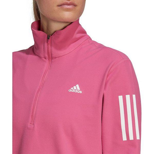 Pink Women's Adidas Otr Half Zip Sweatshirts | 3542781-EQ